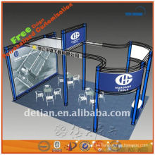 braguero de la caja de la exposición de aluminio, exhibición de la feria profesional, soporte del braguero en China